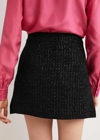 Черная кэжуал однотонная юбка Boden а-силуэта (трапеция)