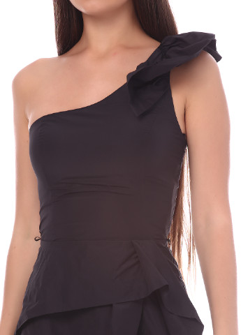 Черное коктейльное платье баллон Vera Mont