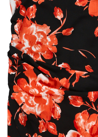 Черное кэжуал платье Fransa с цветочным принтом