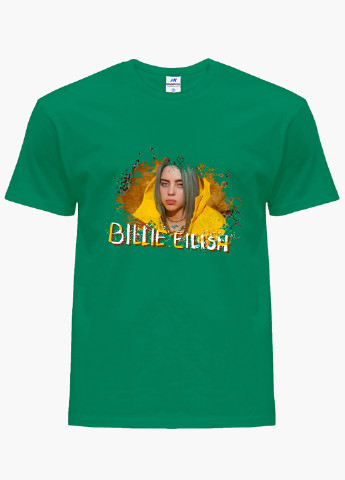 Зелена демісезонна футболка дитяча біллі айлиш (billie eilish) (9224-1215) MobiPrint