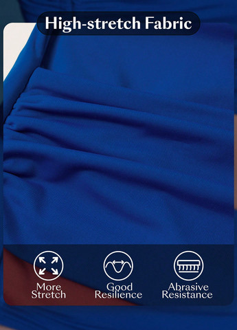 Синій літній купальник (бюстгалтер, трусики) роздільний SHEIN