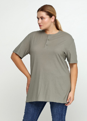 Хаки (оливковая) летняя футболка Cos