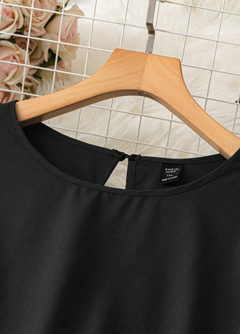 Чорна кежуал сукня а-силует SHEIN однотонна