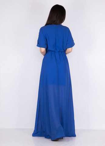 Синя кежуал сукня кльош Time of Style однотонна