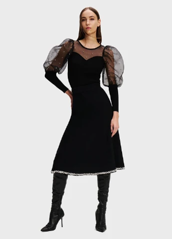 Чорна блуза Karl Lagerfeld