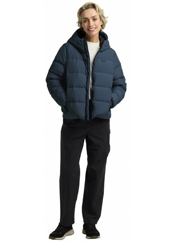 Темно-синий зимний Пуховик Jack Wolfskin