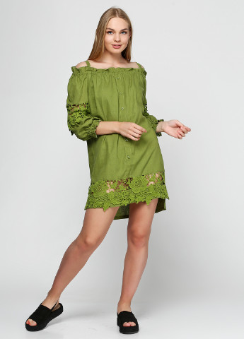 Оливково-зелена кежуал сукня Ruta-S