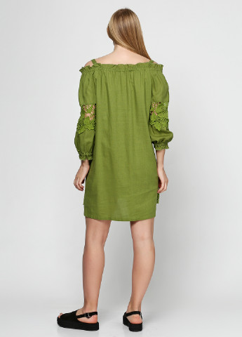 Оливково-зеленое кэжуал платье Ruta-S