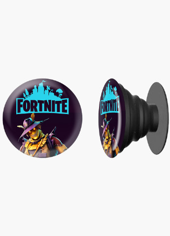 Попсокет (Popsockets) держатель для смартфона Фортнайт скин Сено (Fortnite skin Hay Man) (8754-2693) Черный MobiPrint (221548601)