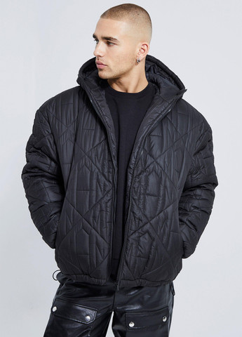 Черная зимняя куртка Boohoo