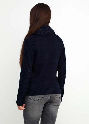 Темно-синій демісезонний светр хомут Jean Pascale