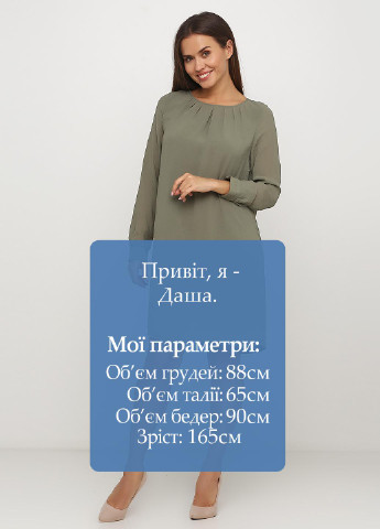 Оливкова (хакі) кежуал сукня H&M