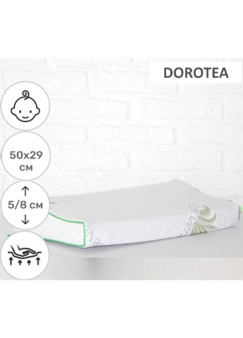 Подушка ортопедична №6122 Green nature Dorotea Kiddy 50х29х5/8 (2200003262766) Mirson (254052948)