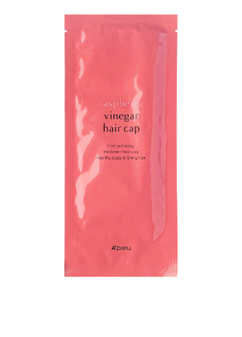 Шапочка-маска для волос с малиновым уксусом Raspberry Vinegar Hair Cap, 35 г A'pieu розовая
