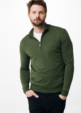 Темно-зеленый зимний свитер Mexx