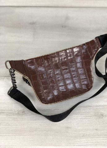 Сумка женская на пояс (бананка) экокожа (wel-61209) Коричневая WeLassie (253982805)