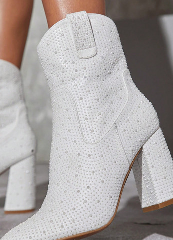 Белые демисезонная ботинки SHEIN