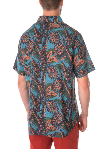 Синяя рубашка с цветами E-Bound