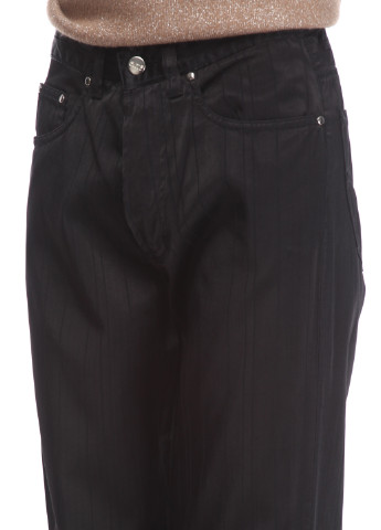 Черные кэжуал демисезонные прямые брюки Exte