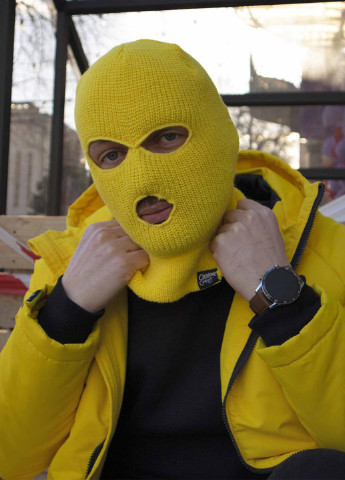 Custom Wear балаклава face off желтая однотонный желтый кэжуал производство - Украина