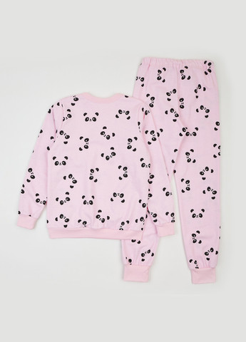 Светло-розовая всесезон пижама (свитшот, брюки) свитшот + брюки Ляля