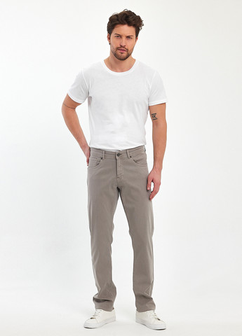 Бежевые летние прямые, слим джинсы Trend Collection