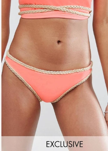 Лососевий літній купальник Asos