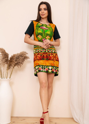Комбінована кежуал сукня сукня-футболка Ager з абстрактним візерунком