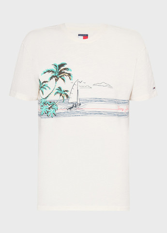 Белая футболка Tommy Jeans