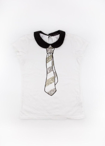 Чорно-біла літня футболка Sisley