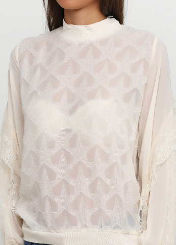 Кремовая демисезонная блуза Aikha