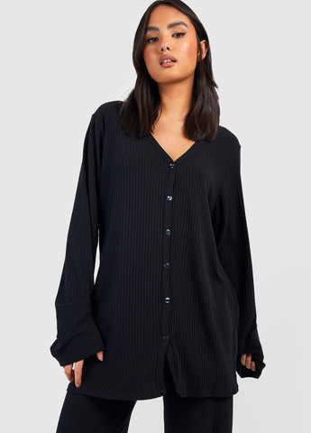 Черный демисезонный кардиган Boohoo