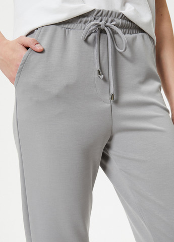 Светло-серые кэжуал, спортивные демисезонные зауженные брюки KOTON