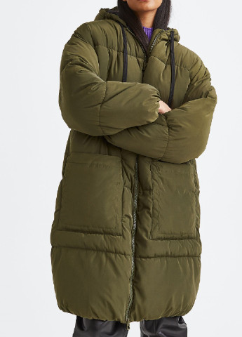 Оливкове (хакі) зимнє Пальто H&M