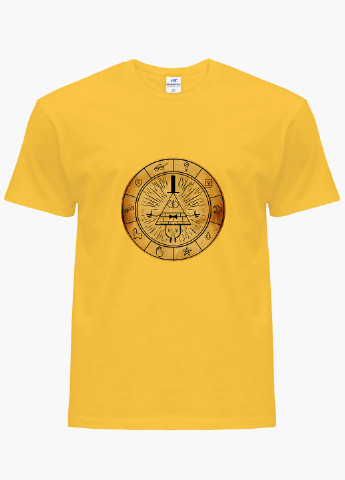 Желтая демисезонная футболка детская билл шифр гравити фолз (bill cipher gravity falls)(9224-2627) MobiPrint