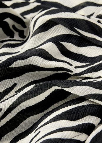 Черно-белая кэжуал зебра юбка C&A на запах