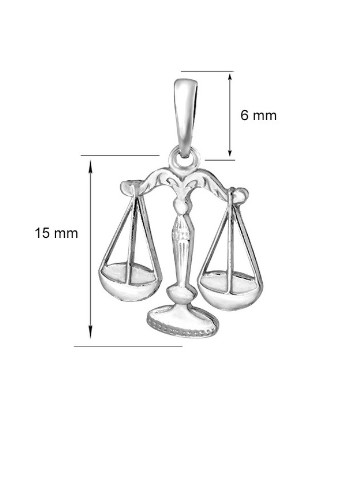 Срібна кулон підвіска Ваги UMAX (239968223)