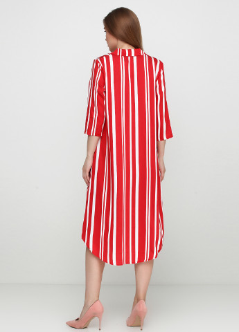 Комбинированное кэжуал платье рубашка Massimo Dutti в полоску