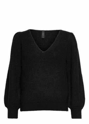 Черный демисезонный пуловер пуловер YAS