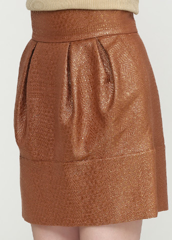 Кирпичная кэжуал с абстрактным узором юбка Elisabetta Franchi мини