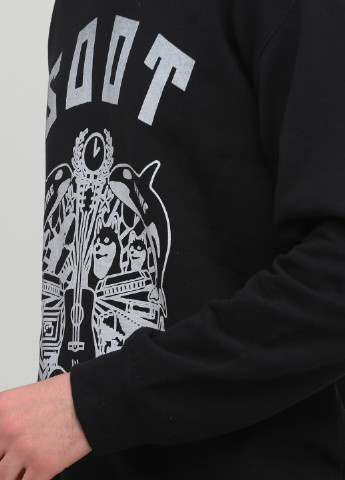 Свитшот Gildan - Прямой крой надпись черный кэжуал хлопок, трикотаж, полиэстер - (251197815)