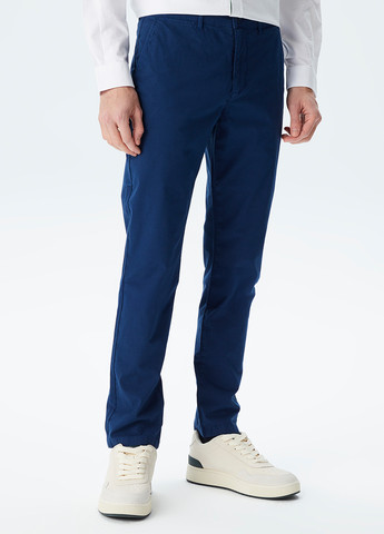 Синие кэжуал демисезонные чиносы брюки Lacoste