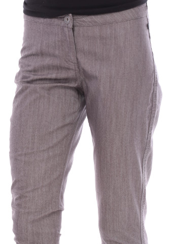 Серые кэжуал демисезонные прямые брюки Dept