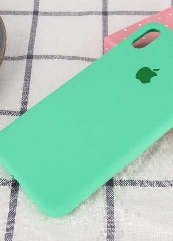 Чехол Silicone Case Full Protective (AA) для Apple iPhone XR (6.1') Зеленый / Spearmint (is_00000034365_13) Epik (229727909)