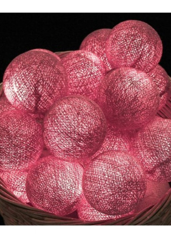 Тайская гирлянда шарики-фонарики CBL Rose 20 шт, 3.7 м Cotton Ball Lights 1375 (252644021)