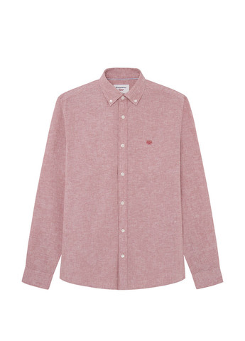 Светло-розовая кэжуал рубашка меланж Springfield