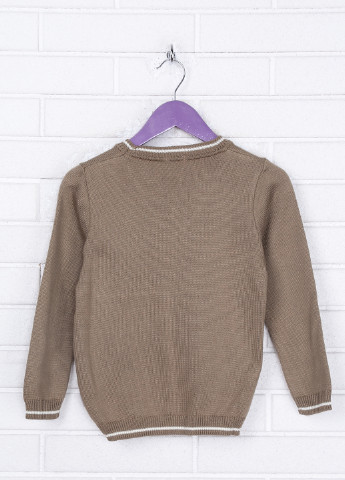 Кофейный демисезонный пуловер пуловер Лютик
