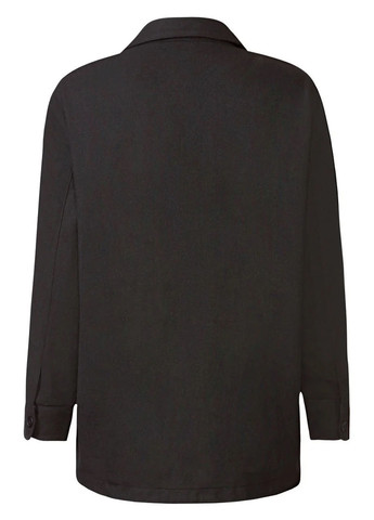 Черная кэжуал рубашка однотонная Esmara с длинным рукавом
