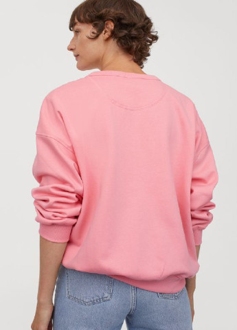 Свитшот H&M - крой розовый кэжуал - (200480762)
