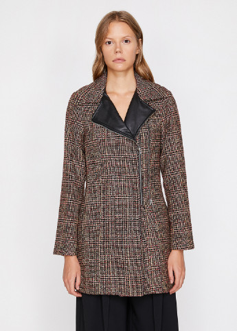 Коричневе демісезонне Пальто однобортне KOTON